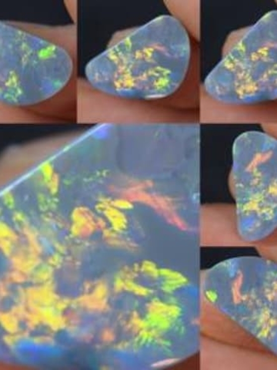 Lightning Ridge Jewelry - Natural 2.84ct Australian Lightning Ridge Black Opal